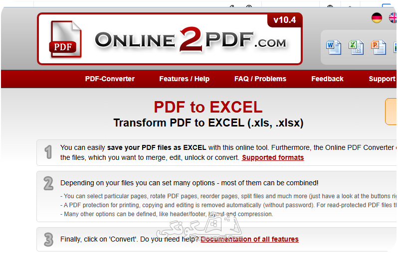 تبدیل آنلاین PDF به راست چین