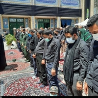 نماز ظهر عاشورا در هیئات و امامزادگان شهرستان‌های 