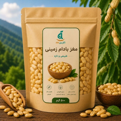 مغز بادام زمینی 500 گرمی 