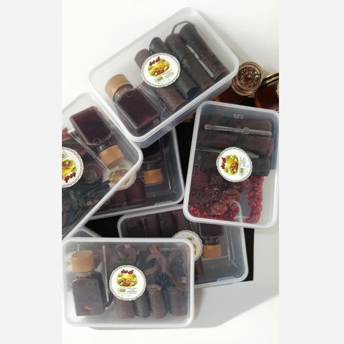 لواشک مخلوط چند میوه خانگی ( به همراه سس ) 300 گرمی 