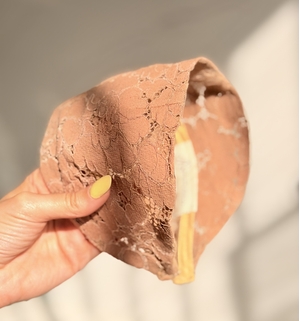 اسکارف دانتل قهوه ای روشن