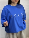 تیشرت باکسی کراپ yolo