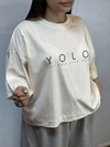 تیشرت باکسی کراپ yolo