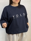 تیشرت باکسی کراپ yolo