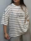 تیشرت باکسی راه راه the joy