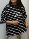 تیشرت باکسی راه راه the joy
