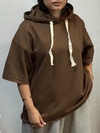 تیشرت کلاهدار ساده