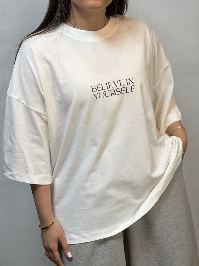 تیشرت باکسی Belive