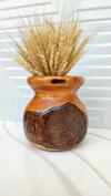 گلدان چوبی لبه پوستی