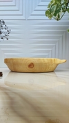 بشقاب چوبی تک دسته
