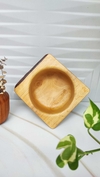 پیاله چوبی لبه پوستی 