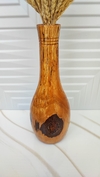 گلدان چوبی لبه پوستی 
