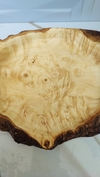 بشقاب چوبی لبه پوستی 