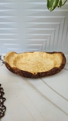 بشقاب چوبی لبه پوستی 