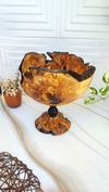 میوه خوری چوبی با دفرمگی طبیعی 