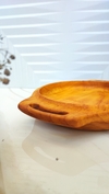 بشقاب چوبی دسته دار