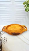 بشقاب چوبی دسته دار