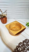 پیاله چوبی لبه پوستی 