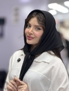 مینی اسکارف مشکی مدل نینا کد ۱۶۸
