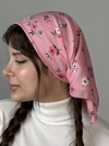 مینی اسکارف مدل گل پونه کد ۱۹۸