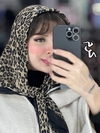 روسری دوردوخت مدل پلنگی یک کد ۱۴۸