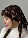 مینی اسکارف مدل گل پونه کد ۱۹۸