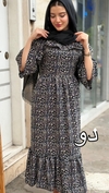 پیراهن عروسکی بلند گلدار مدل روشنک کد ۹۸۸