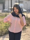 شومیز مانتویی  باکسی مدل نیلای کد ۶۳۸