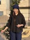 شومیز مانتویی  باکسی مدل نیلای کد ۶۳۸