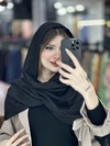 شال مشکی مدل مجلسی هفت رنگ