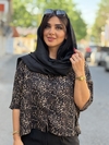 شومیز نگینی پلنگی کد ۹۸۸