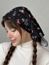 مینی اسکارف مدل گل پونه کد ۱۹۸