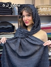 شال نخی نوار شکوفه ای کد ۱۴۸ مدل شکوفه
