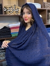 شال نخی نوار شکوفه ای کد ۱۴۸ مدل شکوفه