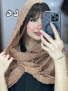 شال نخی نوار شکوفه ای کد ۱۴۸ مدل شکوفه