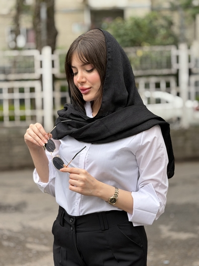 شال مشکی مدل درختی کد ۲۷۸