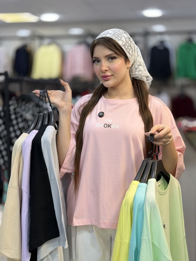 تیشرت باکسی مدل broken کد 588