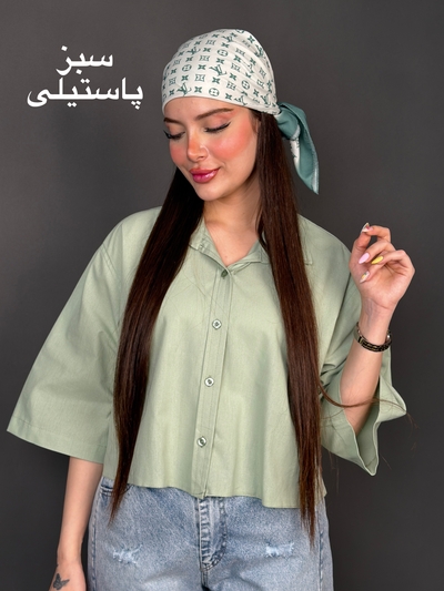شومیز باکسی  لینن مدل sh000