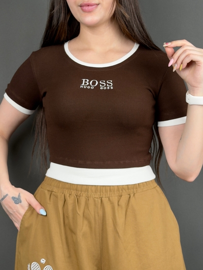 تیشرت کراپ مدل باس کد ۷۹۸
