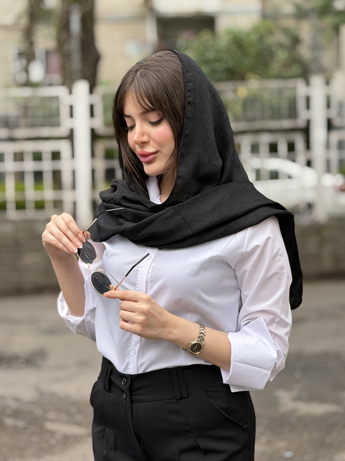 شال مشکی مدل درختی کد ۲۷۸