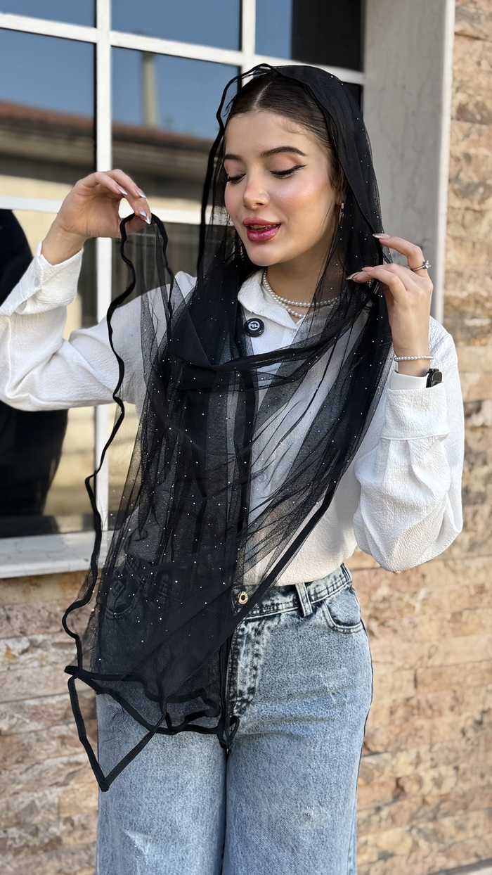 شال توری مدل لاویا کد ۲۱۸