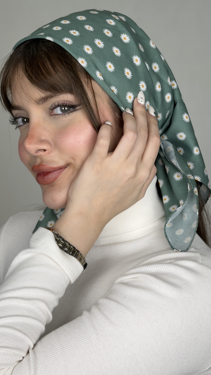 مینی اسکارف کالکشن سبز کد ۱۹۸