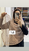 شال تور  طرحدار رنگی 