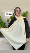 شال پفکی چهارفصل رنگی رنگی
