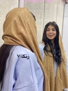 شال دور ریش طرح دار