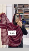 شال نخی خامه دوزی منگوله دار