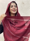 شال مخمل کبریتی سه خط