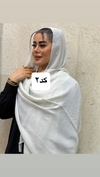 شال پلیسه رنگی آویزدار