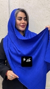شال نخی مربعی حاشیه مرواریدی