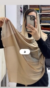شال نخی خاویاری آویزدار